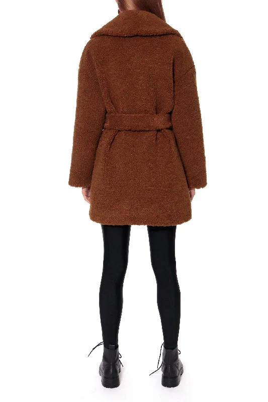 BROWN TEDDY COAT ""POLLY""