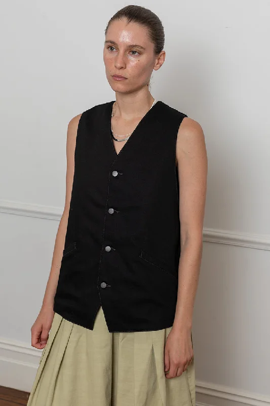 Sleeveless Gilet - Black