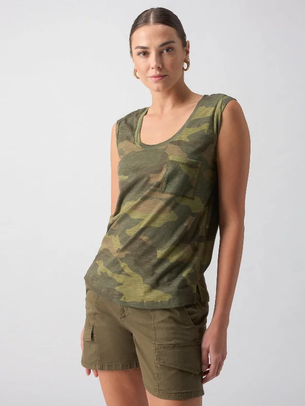 Traveler Twist Sleeve Tee Renew Camo